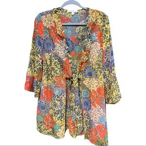 Cabi sheer bellsleeve cover up.